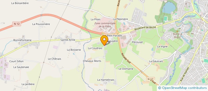 localisation de l'entreprise ASSOCIATION MOTO SECURITE 35  LECOUSSE