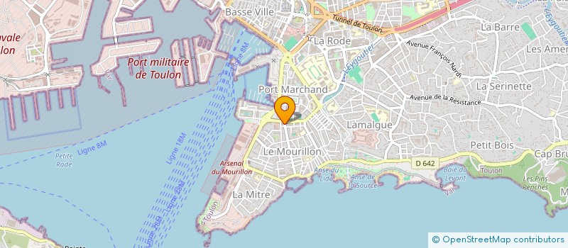 localisation de l'entreprise ASSOCIATION MOULES FRITES  TOULON