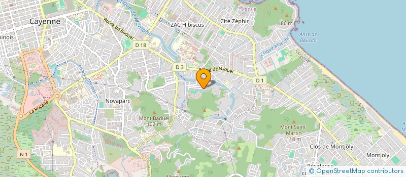 localisation de l'entreprise ASSOCIATION MOUV'ON ML  CAYENNE