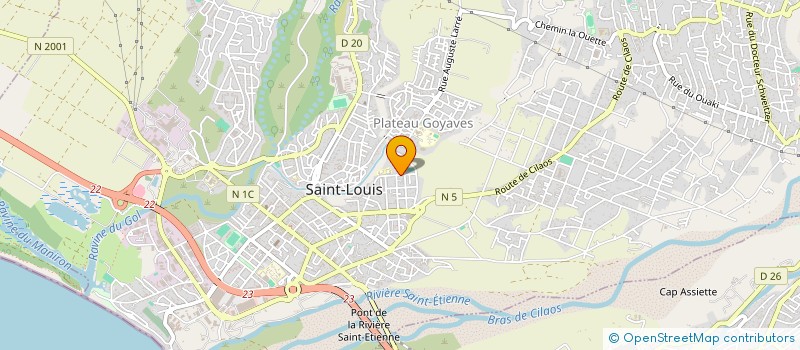localisation de l'entreprise ASSOCIATION MOUVEMENT DE LA PALISSADE à SAINT-LOUIS
