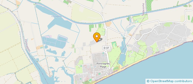 localisation de l'entreprise ASSOCIATION MPE MELODY PARTY EVENTS  PORTIRAGNES