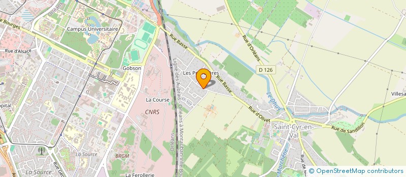 localisation de l'entreprise ASSOCIATION MS-SEP+ à SAINT-CYR-EN-VAL
