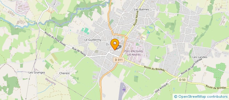 localisation de l'entreprise ASSOCIATION MSP BRINDAS  BRINDAS