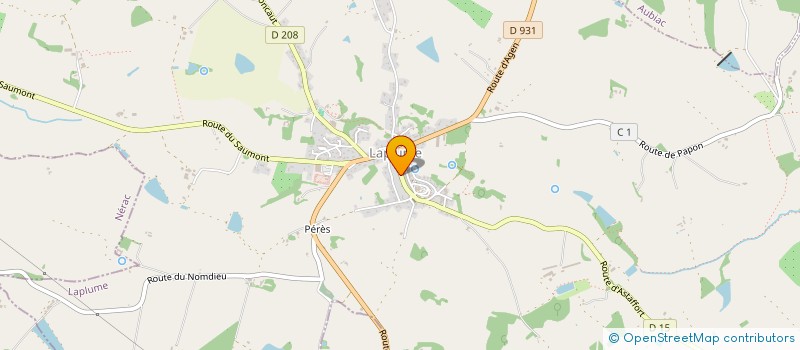 localisation de l'entreprise ASSOCIATION MSP LAPLUME  LAPLUME