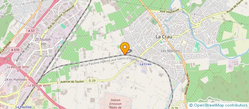 localisation de l'entreprise ASSOCIATION MTRAINING  LA CRAU