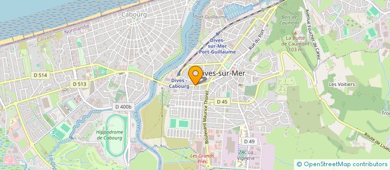 localisation de l'entreprise ASSOCIATION MUAY THAI DIVAIS  DIVES-SUR-MER