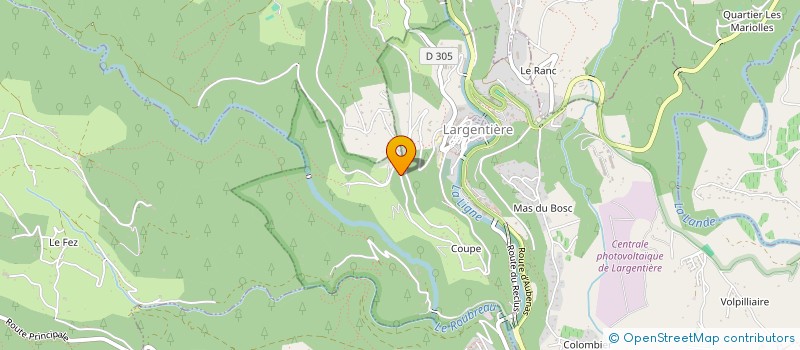 localisation de l'entreprise ASSOCIATION MUDITA  LARGENTIERE