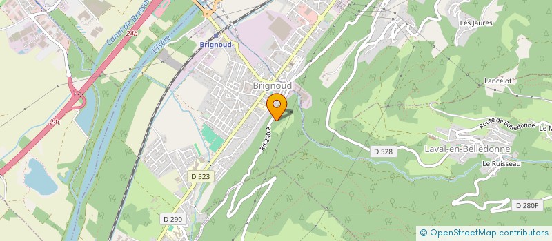 localisation de l'entreprise ASSOCIATION MUDSIQUE ET DANSE FOLKLORIQUES LOU PELAYA  BERNIN