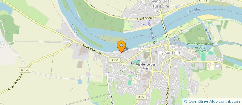 localisation de l'entreprise ASSOCIATION MULTI-ACTIVITES SULLYLOISE  SULLY-SUR-LOIRE