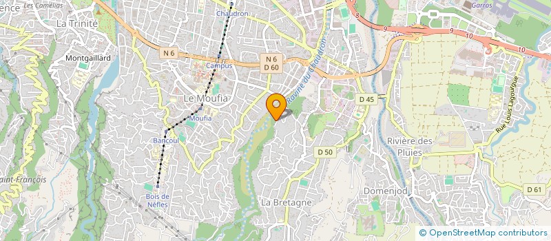 localisation de l'entreprise ASSOCIATION MULTI SPORTS COMBATS OCEAN INDIEN  SAINT-DENIS