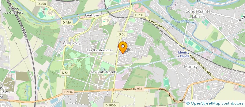 localisation de l'entreprise ASSOCIATION MULTI-SPORTS PASSION (A.M.S.P.) à ESBLY