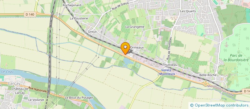 localisation de l'entreprise ASSOCIATION MULTISPORT MONTLOUIS  MONTLOUIS-SUR-LOIRE