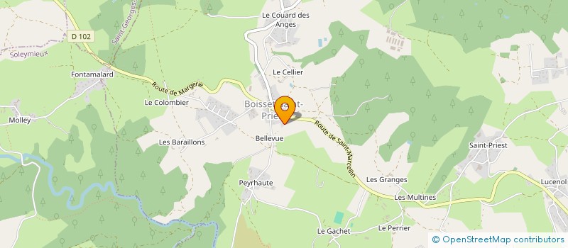 localisation de l'entreprise ASSOCIATION MULTISPORTS LOIRE FOREZ  BOISSET-SAINT-PRIEST