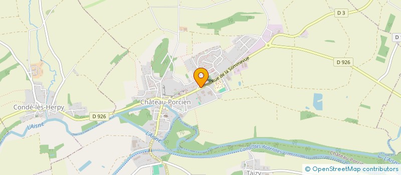 localisation de l'entreprise ASSOCIATION MUNICIPALE DES FETES ET LOISIRS DE CHATEAU PORCIEN  CHATEAU-PORCIEN