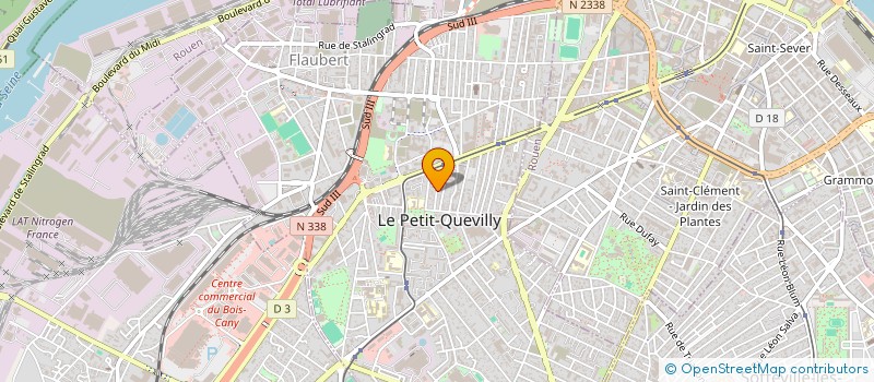 localisation de l'entreprise ASSOCIATION MUS'ACTU L  LE PETIT-QUEVILLY