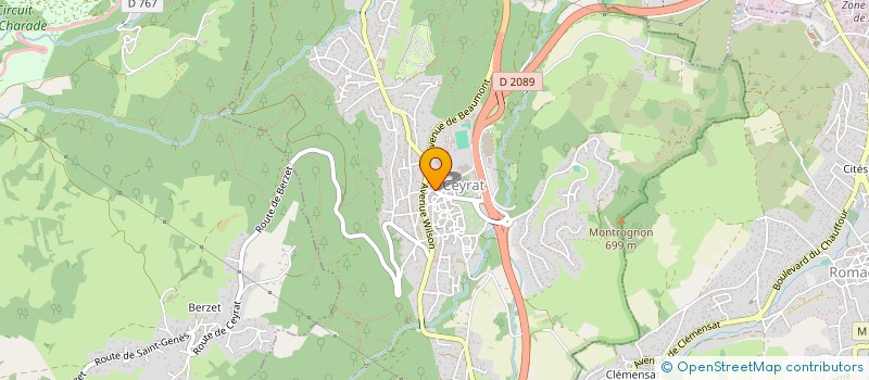 localisation de l'entreprise ASSOCIATION MUSCLEWORKS  CEYRAT