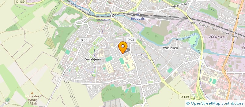 localisation de l'entreprise ASSOCIATION MUSCULAIRE ET SPORTIVE (A.M.E.S)  BEAUVAIS