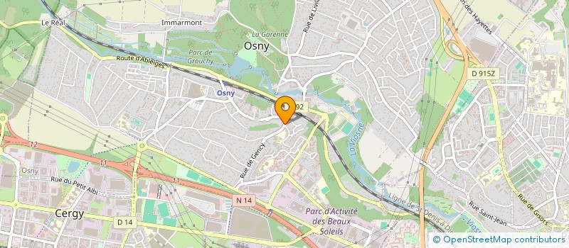 localisation de l'entreprise ASSOCIATION MUSEE DE L'EDUCATION DU VAL D'OISE  OSNY