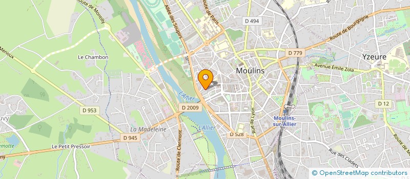 localisation de l'entreprise ASSOCIATION MUSEE DU BATIMENT à MOULINS