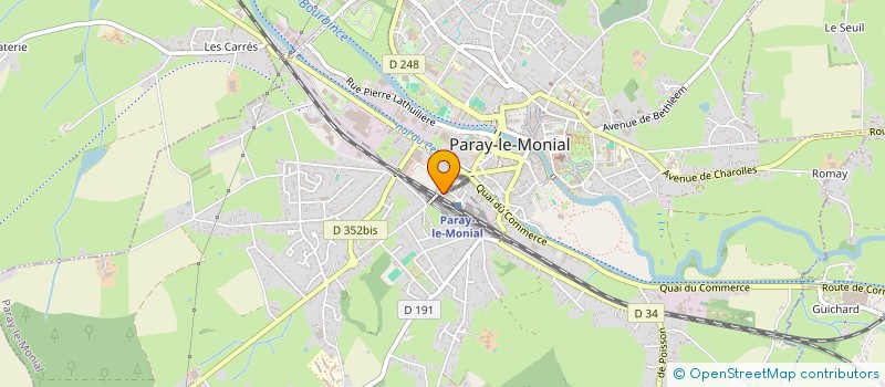 localisation de l'entreprise ASSOCIATION MUSEE PAUL CHARNOZ  PARAY-LE-MONIAL