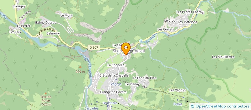 localisation de l'entreprise ASSOCIATION MUSIC'O JARDIN  SIXT-FER-A-CHEVAL