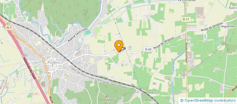 localisation de l'entreprise ASSOCIATION MUSIC PRO  PIOLENC