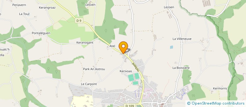 localisation de l'entreprise ASSOCIATION MUSICAL MEME PAS PEUR  PLOUGONVEN