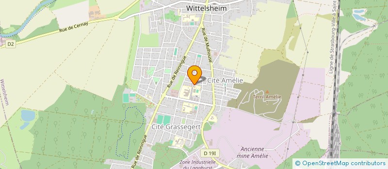 localisation de l'entreprise ASSOCIATION MUSICALE BARTANG  WITTELSHEIM