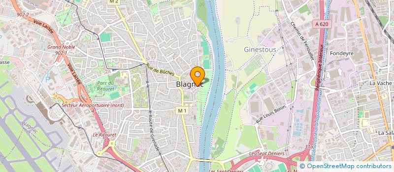 localisation de l'entreprise ASSOCIATION MUSICALE BLUES SUSPECT BAND (AM BSB)  BLAGNAC