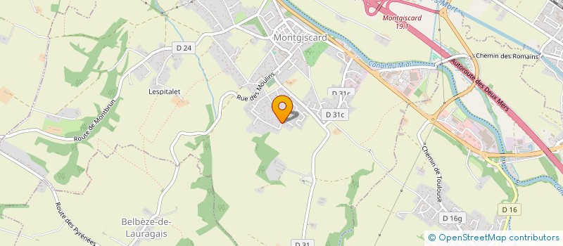 localisation de l'entreprise ASSOCIATION MUSICALE BOUNCE BACK  MONTGISCARD