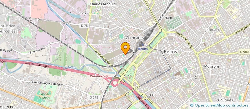 localisation de l'entreprise ASSOCIATION MUSICALE CHAMPAGNE  REIMS