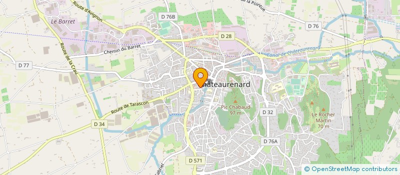 localisation de l'entreprise ASSOCIATION MUSICALE CHATEAURENARDAISE à CHATEAURENARD