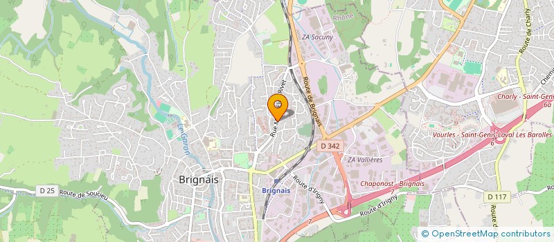 localisation de l'entreprise ASSOCIATION MUSICALE DE BRIGNAIS à BRIGNAIS