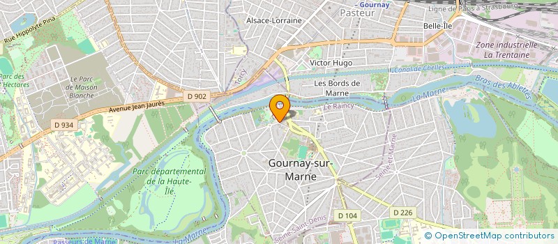 localisation de l'entreprise ASSOCIATION MUSICALE DE GOURNAY SUR MARNE à GOURNAY SUR MARNE