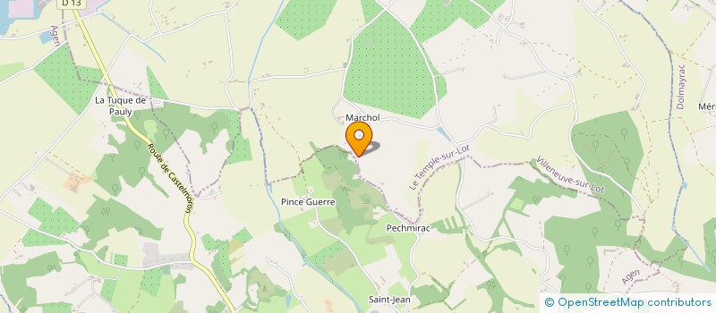 localisation de l'entreprise ASSOCIATION MUSICALE DE MARCHOL  LE TEMPLE-SUR-LOT