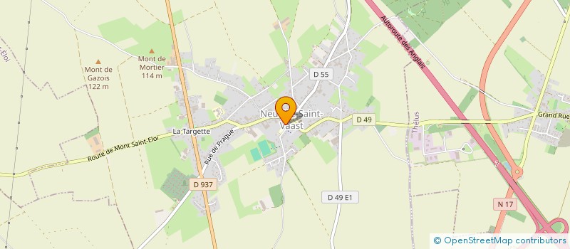 localisation de l'entreprise ASSOCIATION MUSICALE DE NEUVILLE  NEUVILLE-SAINT-VAAST