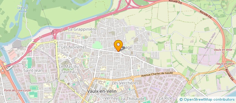 localisation de l'entreprise ASSOCIATION MUSICALE DE VAULX EN VELIN  VAULX-EN-VELIN