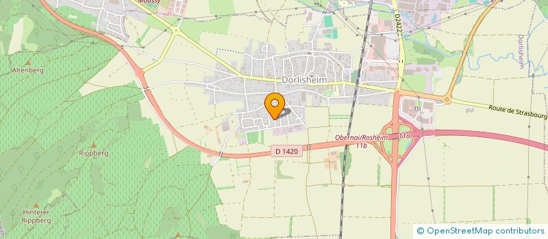 localisation de l'entreprise ASSOCIATION MUSICALE DES ACCORDEONISTES DE DORLISHEIM ET ENVIRONS  DORLISHEIM