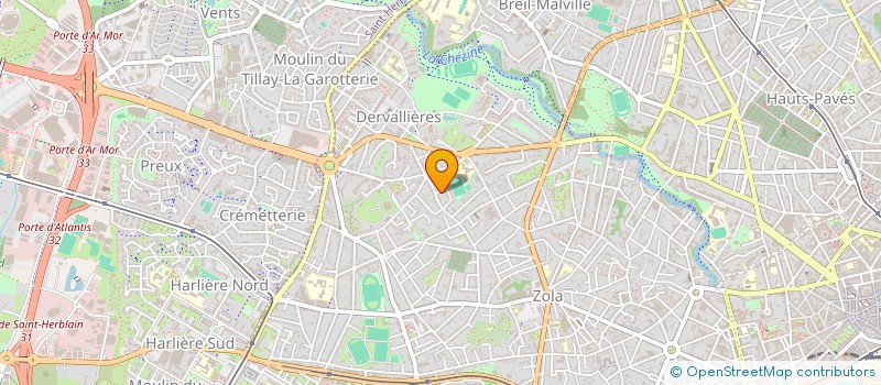 localisation de l'entreprise ASSOCIATION MUSICALE DES PARENTS D'ELEVES CONTRIE DURANTIERE à NANTES