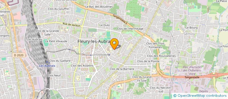 localisation de l'entreprise ASSOCIATION MUSICALE DIVERTIMENTO  FLEURY-LES-AUBRAIS