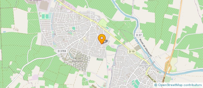 localisation de l'entreprise ASSOCIATION MUSICALE DU LANGUEDOC ROUSSILLON NO LIMIT'S  SAUVIAN