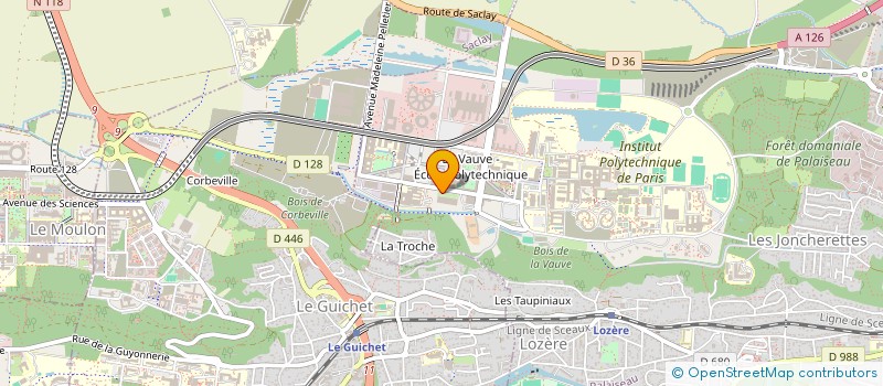 localisation de l'entreprise ASSOCIATION MUSICALE DU PLATEAU DE SACLAY à PALAISEAU