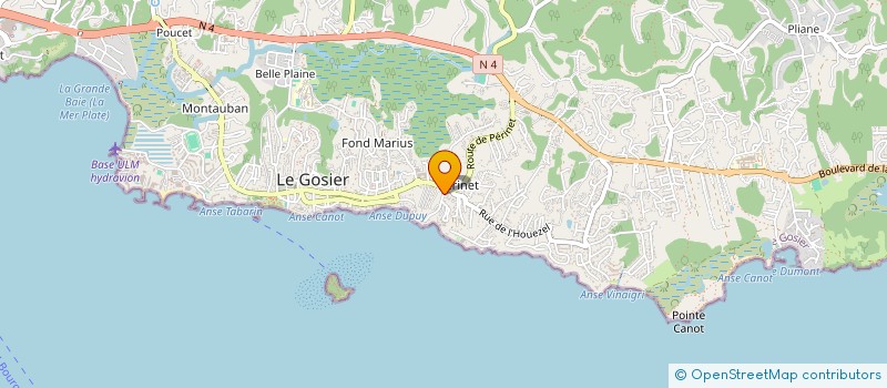 localisation de l'entreprise ASSOCIATION MUSICALE ET CULTURELLE UNIVERS PLUS  LE GOSIER