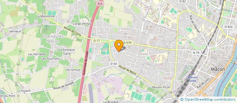 localisation de l'entreprise ASSOCIATION MUSICALE ET SPORTIVE  CHARNAY-LES-MACON