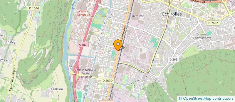 localisation de l'entreprise ASSOCIATION MUSICALE JEAN WIENER  LE PONT-DE-CLAIX