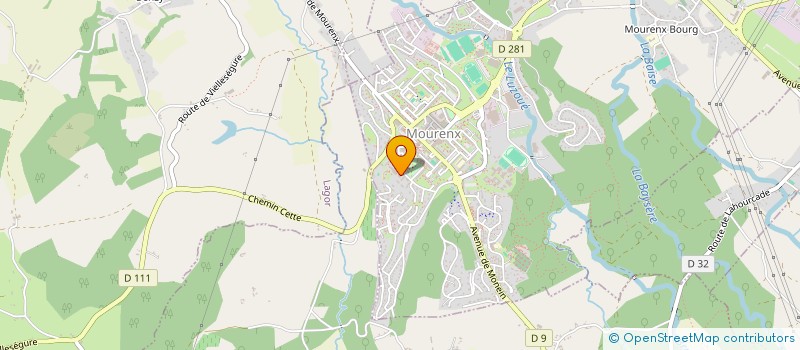 localisation de l'entreprise ASSOCIATION MUSICALE MOURENX  MOURENX