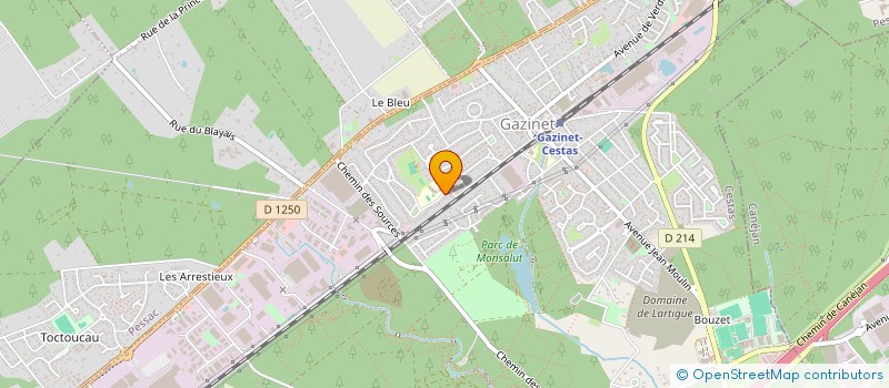 localisation de l'entreprise ASSOCIATION MUSICALE ORPHEE  CESTAS