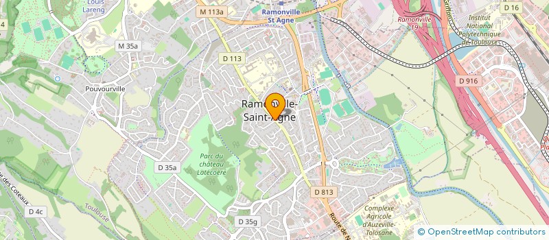 localisation de l'entreprise ASSOCIATION MUSICALE RAMONVILLE  RAMONVILLE-SAINT-AGNE