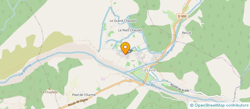 localisation de l'entreprise ASSOCIATION MUSICALE TONTONZIK  LA JAVIE