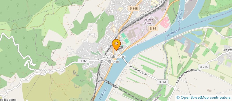 localisation de l'entreprise ASSOCIATION MUSICALE VOULTAINE à LA VOULTE-SUR-RHONE